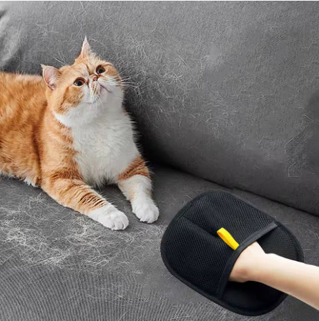Pet Hair Remover Glove – Reusable Fur Lint Removal Mitt for Dogs & Cats