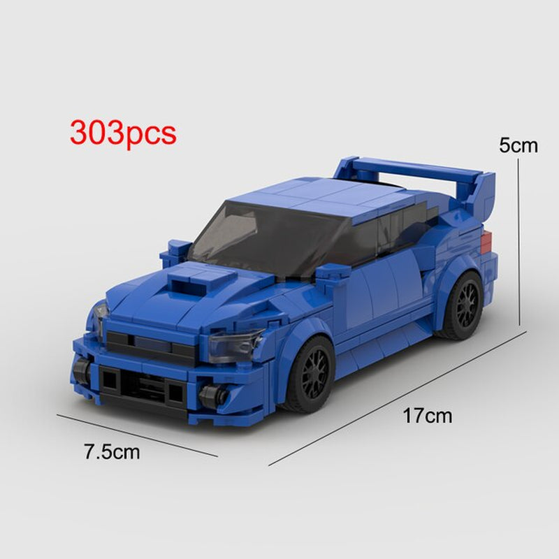 Subaru WRX STI Die-Cast Model Car – 1:36 Scale Blue Collectible Toy