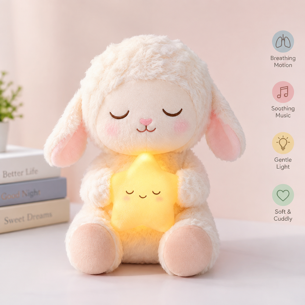 Breathing Plush Music Doll